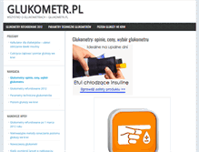 Tablet Screenshot of glukometr.pl